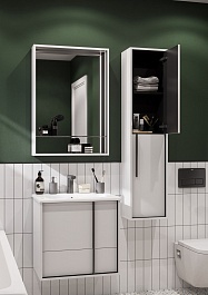 Акватон Мебель для ванной Ривьера 60 белая матовая – фотография-4
